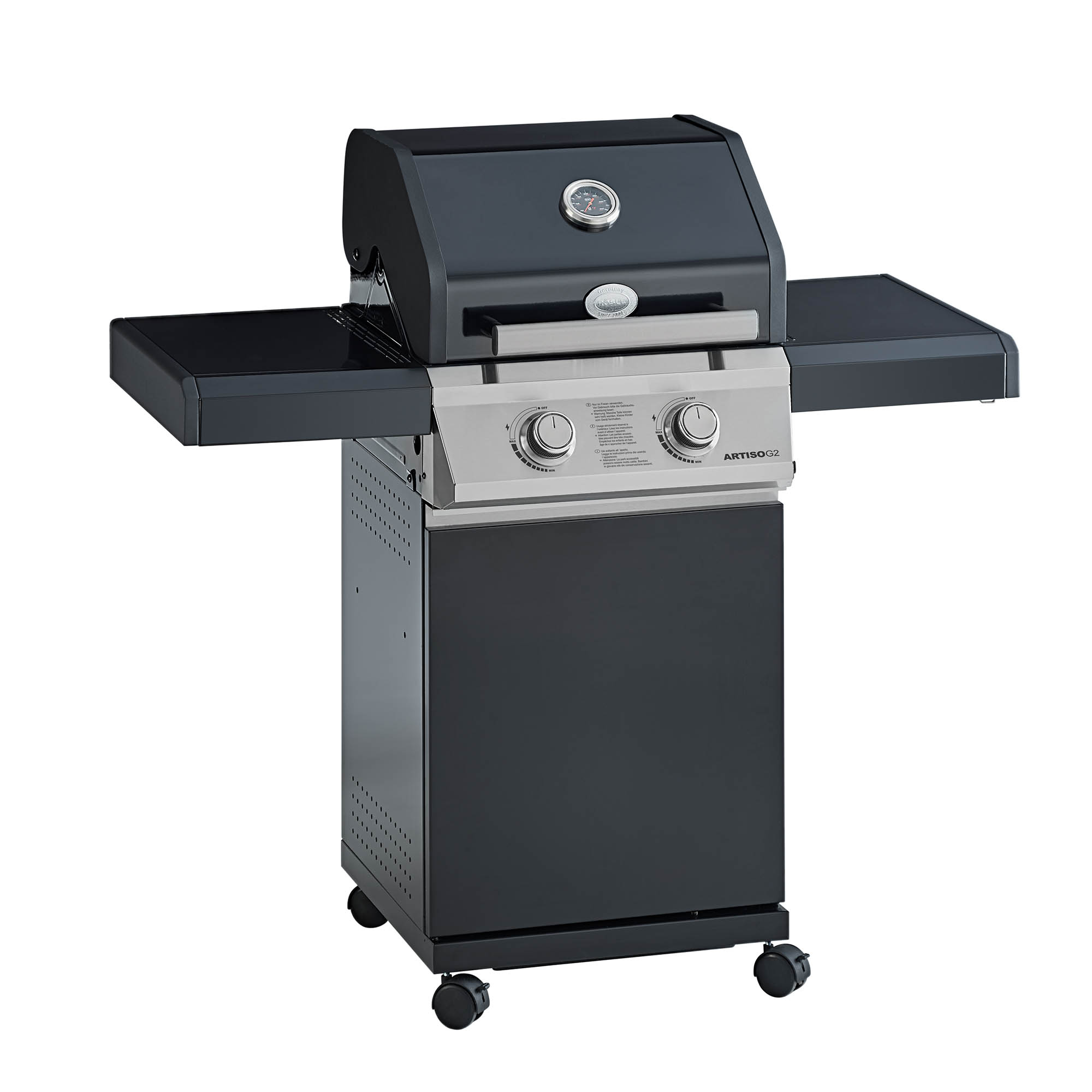 Gasgrill BBQ-Station ARTISO G2 schwarz, Exklusiv bei Toom