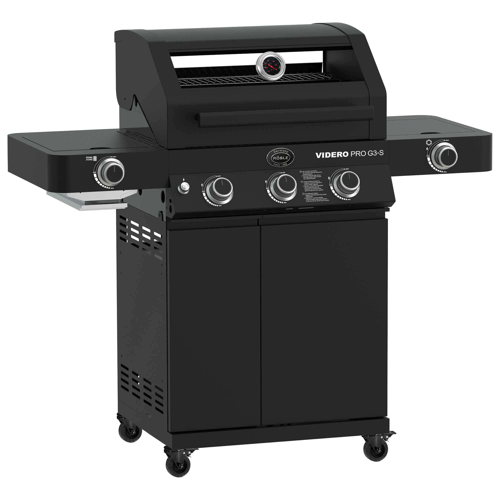 Gasgrill BBQ-Station VIDERO PRO G3-S VARIO+ 50mbar