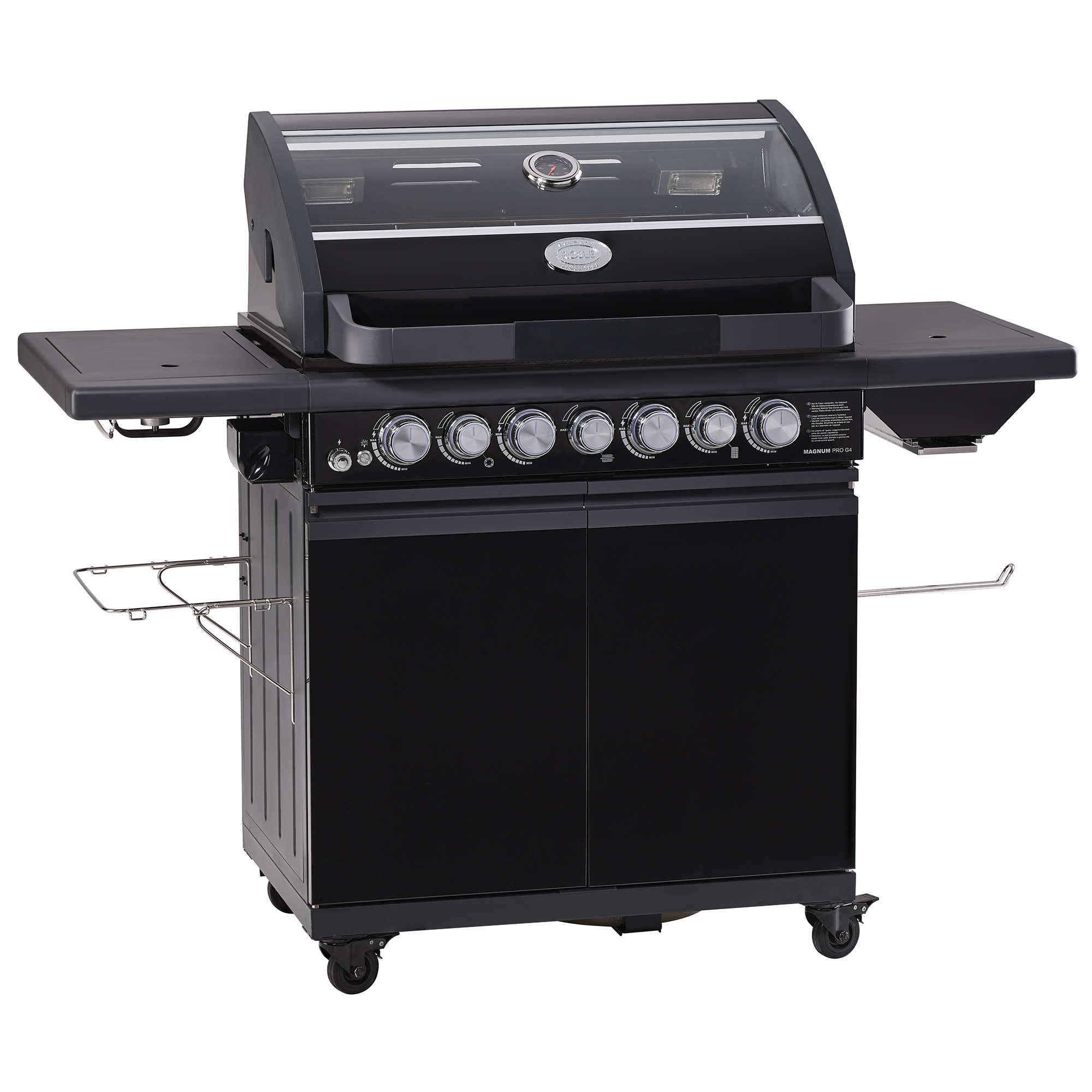 Gasgrill BBQ-Station MAGNUM PRO G4-S schwarz 50 mbar