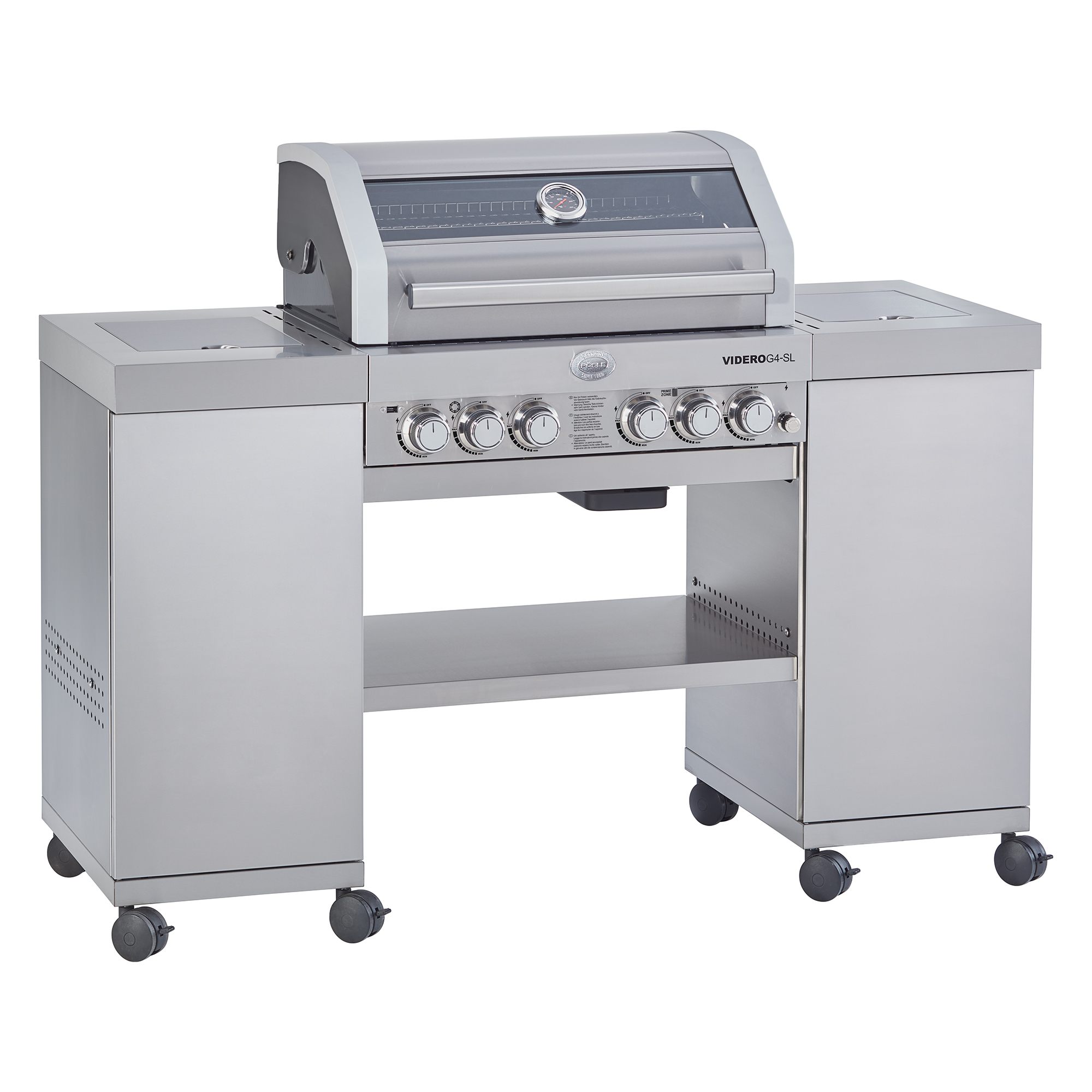 Gasgrill BBQ-Island Videro G4-SL Edelstahl 50mbar (Modelljahr 2020)