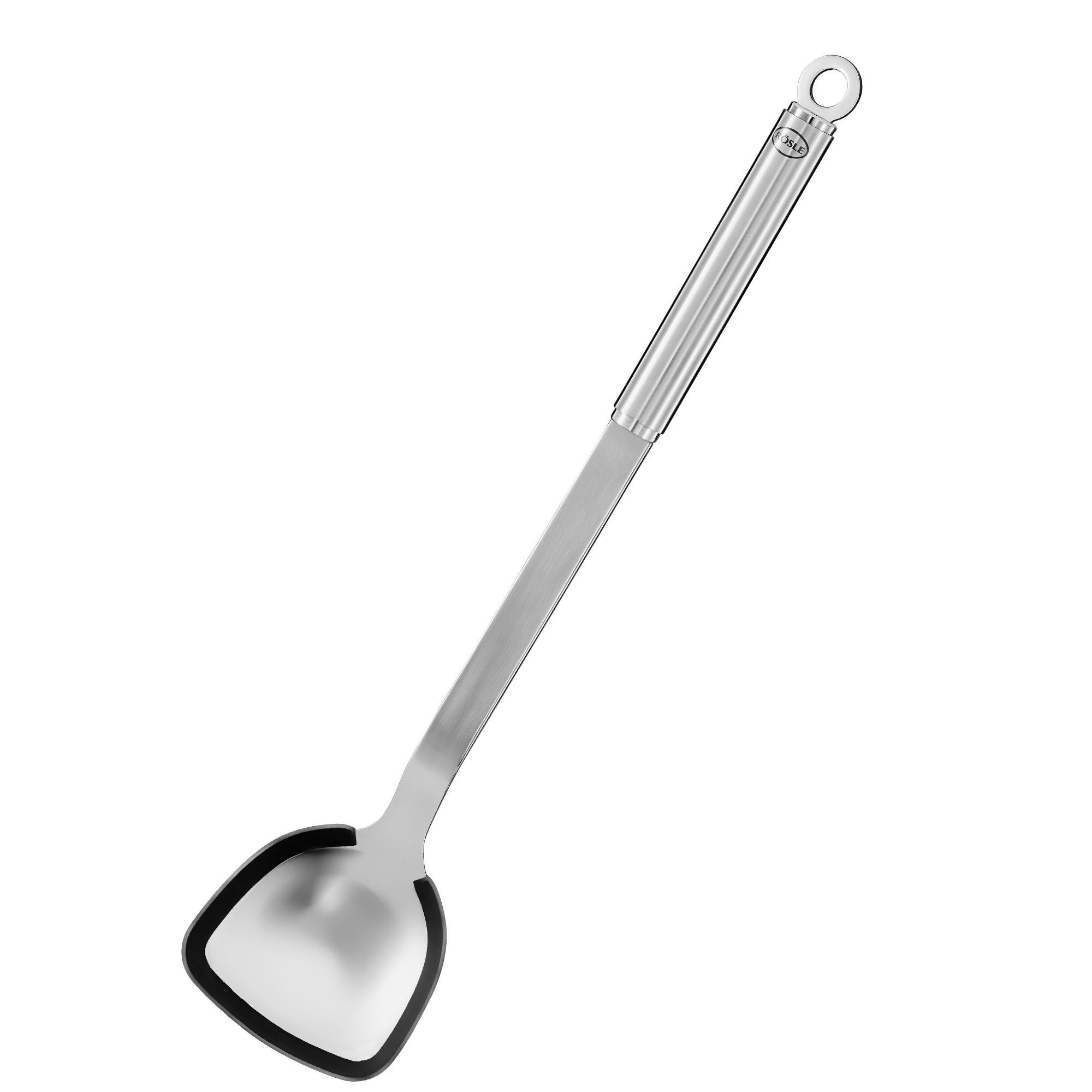 Heat-resistant Silicone Pan Spatula With Integrated Wok Spatula