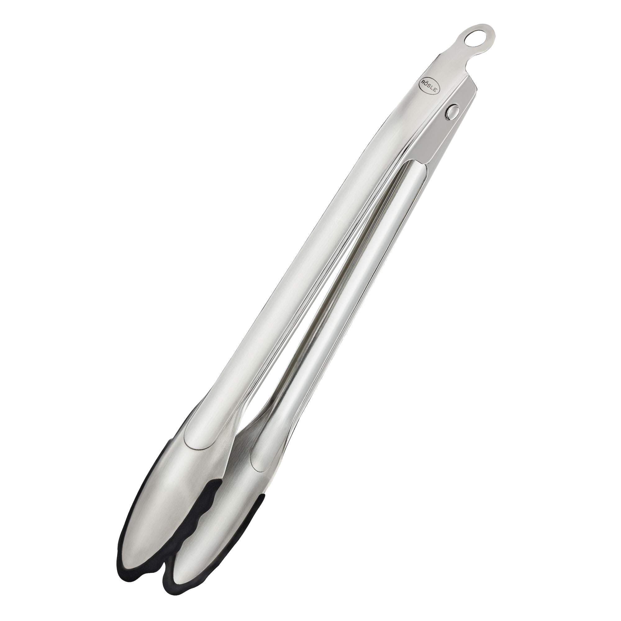 Black Silicone and Stainless Steel Tongs - World Market